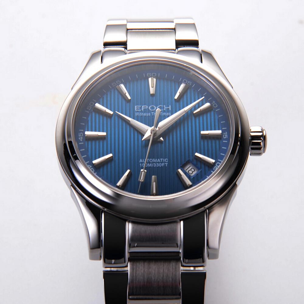 EPOCH Men's Wrist Watch, Automatic watch EPOCH Dress Tritium Luminous Man Self Wind Mechanical Wristwatch 100m Waterproof