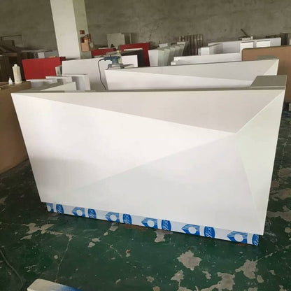 Modern White Regency Legacy Reception Desk with Counter #2000