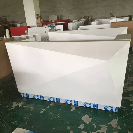 Modern White Regency Legacy Reception Desk with Counter #2000