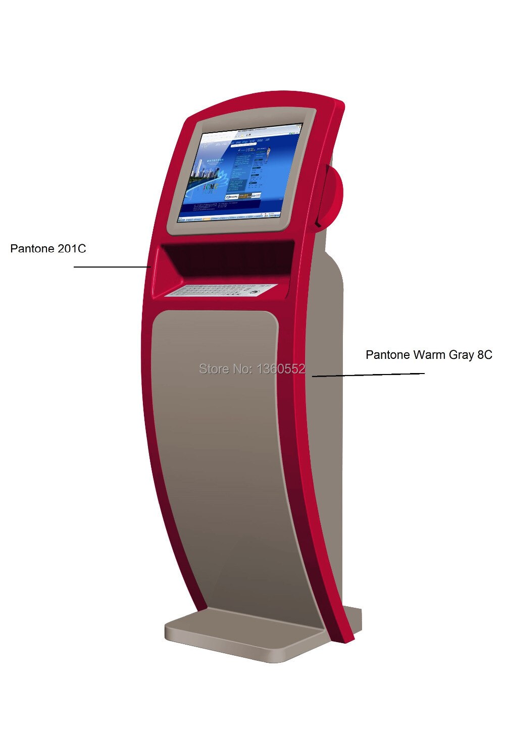 Multimedia Information Kiosk self-service touch screen kiosk PC,interactive Mall kiosk,computer touch kiosk with metal keyboard