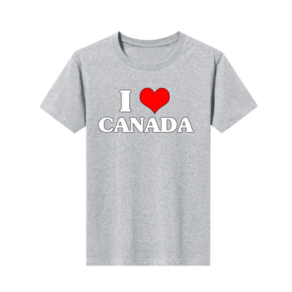 I Love Canada Men's T-shirt Loose Top