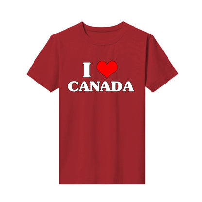 I Love Canada Men's T-shirt Loose Top