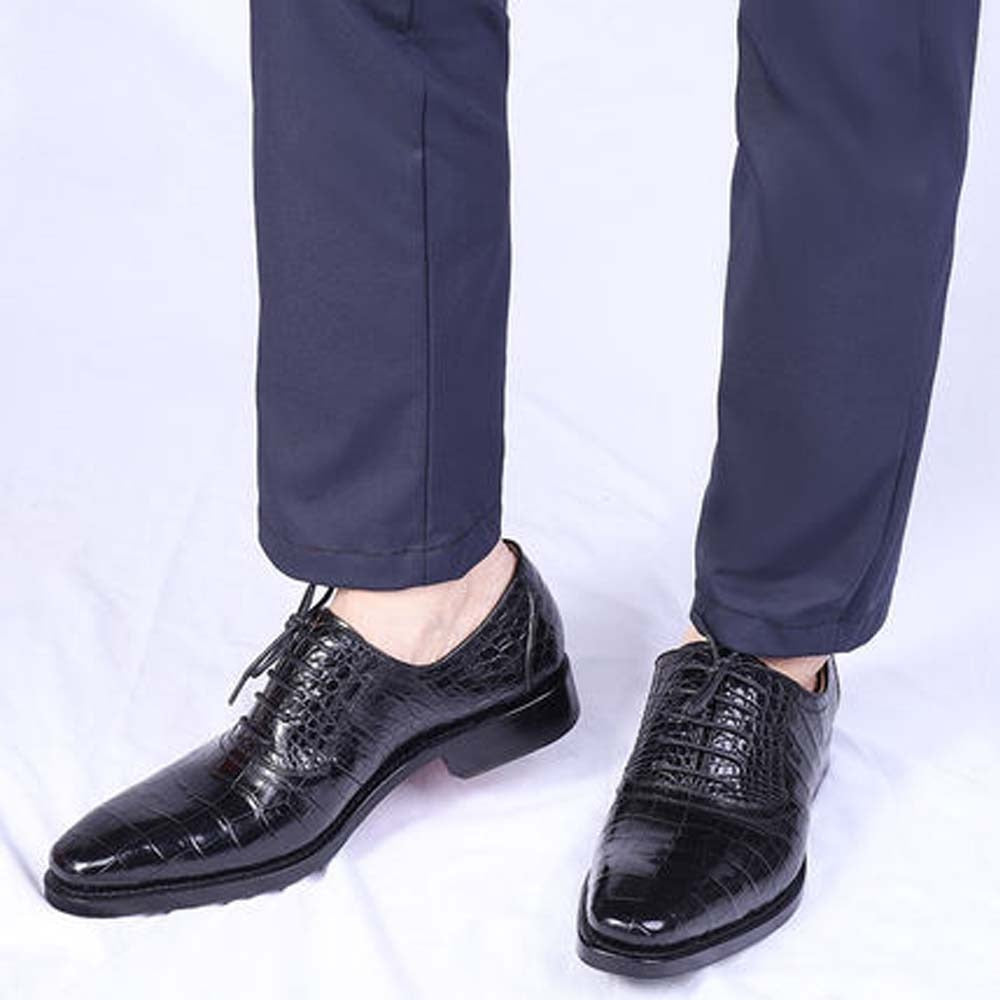 piliyuan crocodile  Leather men formal  shoes  male  Pure manual   leisure  men's shoes  Men dress shoes  business men shoes