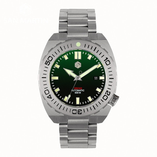 San Martin Diver Watch Men Mechanical Watches Automatic Sapphire Waterproof 500m Luminous Stainless Steel Limited Edition