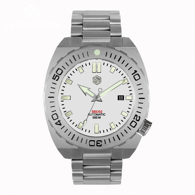 San Martin Diver Watch Men Mechanical Watches Automatic Sapphire Waterproof 500m Luminous Stainless Steel Limited Edition