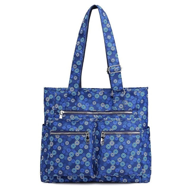 Waterproof bolsas Black Women Handbag Casual Large Shoulder Bag Nylon Tote Famous Brand Purple Handbags Mummy Diaper Bags  lxfzq