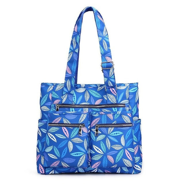 Waterproof bolsas Black Women Handbag Casual Large Shoulder Bag Nylon Tote Famous Brand Purple Handbags Mummy Diaper Bags  lxfzq