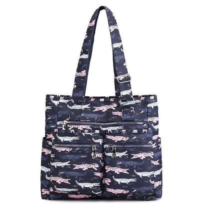 Waterproof bolsas Black Women Handbag Casual Large Shoulder Bag Nylon Tote Famous Brand Purple Handbags Mummy Diaper Bags  lxfzq