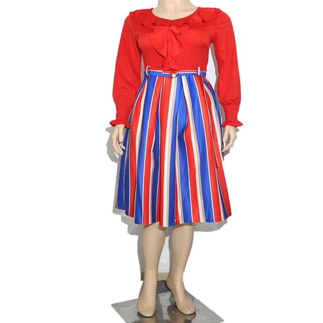 African Women's Office Long Sleeve Skirts plus Dashiki Evening party Women dresses African dresses for women