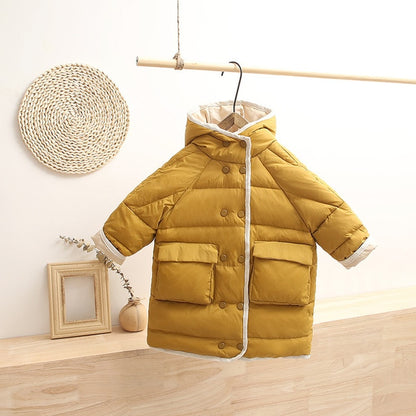 Kids White Duck Down Jacket