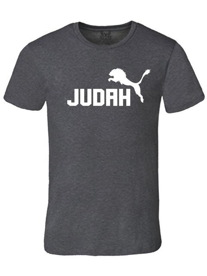 Men's Lion of Judah Christian Jesus God Bible Love Cross Cotton Fashion New Top Tees Novelty O-Neck Tops T Shirts