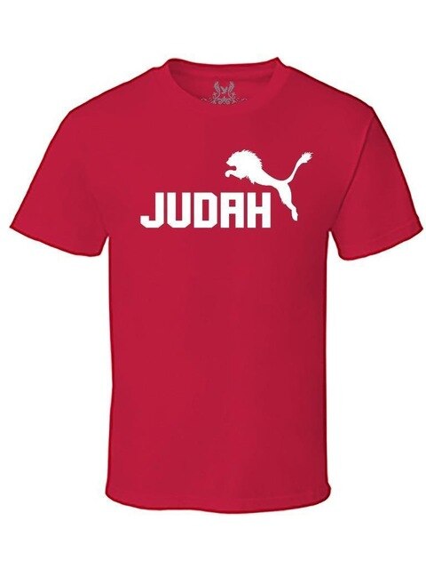 Men's Lion of Judah Christian Jesus God Bible Love Cross Cotton Fashion New Top Tees Novelty O-Neck Tops T Shirts