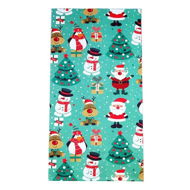 Snowflakes Candy Gift Bags Snowman Merry Christmas