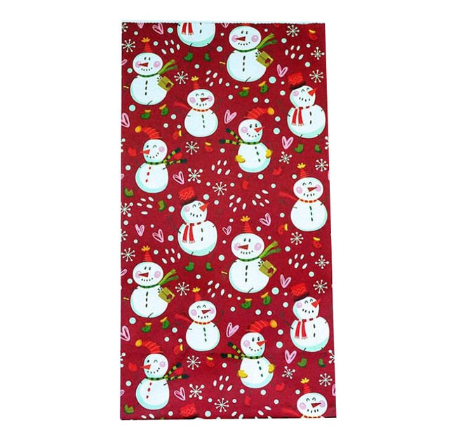Snowflakes Candy Gift Bags Snowman Merry Christmas