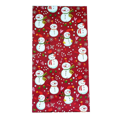 Snowflakes Candy Gift Bags Snowman Merry Christmas