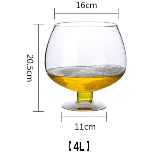 Creative Beer Glass Goblet Crystal Champagne Glass