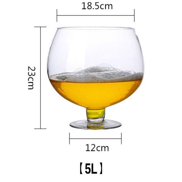Creative Beer Glass Goblet Crystal Champagne Glass