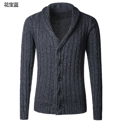 Men's Cardigan Long Sleeve Sweater Jacket J281-2