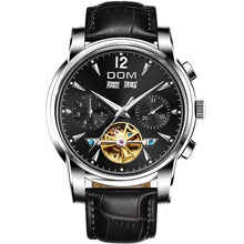 将图片加载到图库查看器，DOM Mechanical Watch Men Wrist Automatic Retro Watches Men Waterproof Black Full-Steel Watch Clock Montre Homme M-75BK-1MW
