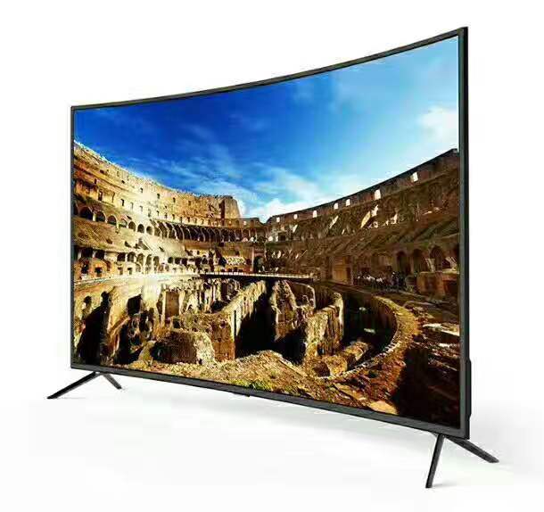 60‘’ inch curved LCD monitor and android smart TV Dolby DVB-T2 S2 wifi bluetooth TV led television tv