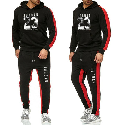 Men's Jordan 23 Tracksuit Casual Sportsuit Men Hoodies/Sweatshirts Sportswear JORDAN 23 Coat+Pant Tracksuit Men Set Brand Clothing
