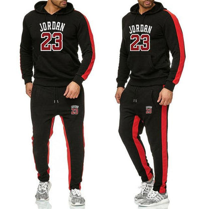 Men's Jordan 23 Tracksuit Casual Sportsuit Men Hoodies/Sweatshirts Sportswear JORDAN 23 Coat+Pant Tracksuit Men Set Brand Clothing