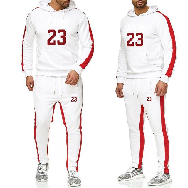 Men's Jordan 23 Tracksuit Casual Sportsuit Men Hoodies/Sweatshirts Sportswear JORDAN 23 Coat+Pant Tracksuit Men Set Brand Clothing