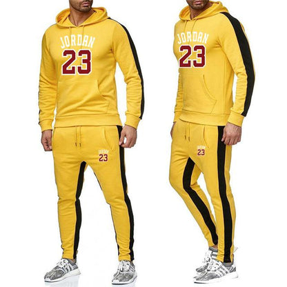 Men's Jordan 23 Tracksuit Casual Sportsuit Men Hoodies/Sweatshirts Sportswear JORDAN 23 Coat+Pant Tracksuit Men Set Brand Clothing