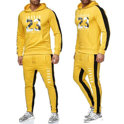 Men's Jordan 23 Tracksuit Casual Sportsuit Men Hoodies/Sweatshirts Sportswear JORDAN 23 Coat+Pant Tracksuit Men Set Brand Clothing