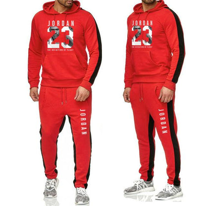 Men's Jordan 23 Tracksuit Casual Sportsuit Men Hoodies/Sweatshirts Sportswear JORDAN 23 Coat+Pant Tracksuit Men Set Brand Clothing