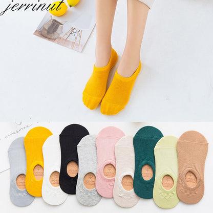 Women's Cotton Invisible No show Socks non-slip