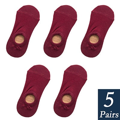 Women's Cotton Invisible No show Socks non-slip
