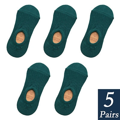 Women's Cotton Invisible No show Socks non-slip