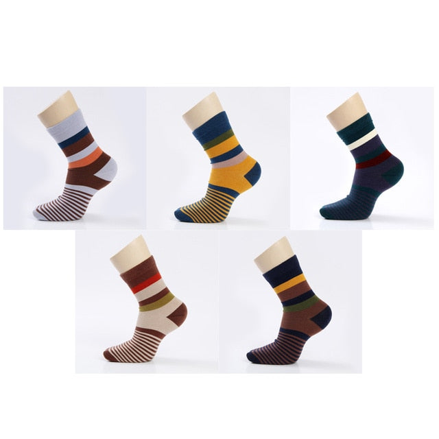 Colorful Square Happy Dress Socks