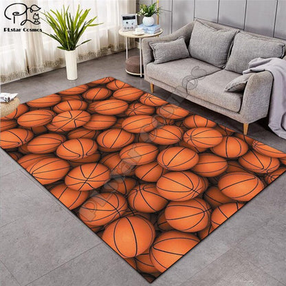 Carpet 3D Basketball Larger Mat Flannel Velvet Memory soft Rug Play Game Mats Baby Craming Bed Area Rugs Parlor Decor 015