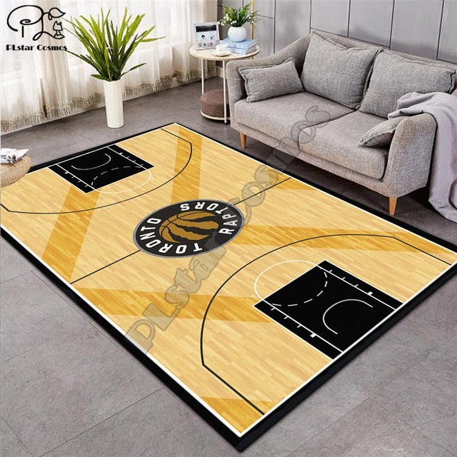 Carpet 3D Basketball Larger Mat Flannel Velvet Memory soft Rug Play Game Mats Baby Craming Bed Area Rugs Parlor Decor 015