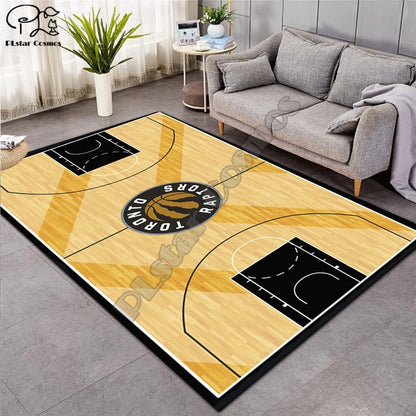 Carpet 3D Basketball Larger Mat Flannel Velvet Memory soft Rug Play Game Mats Baby Craming Bed Area Rugs Parlor Decor 015