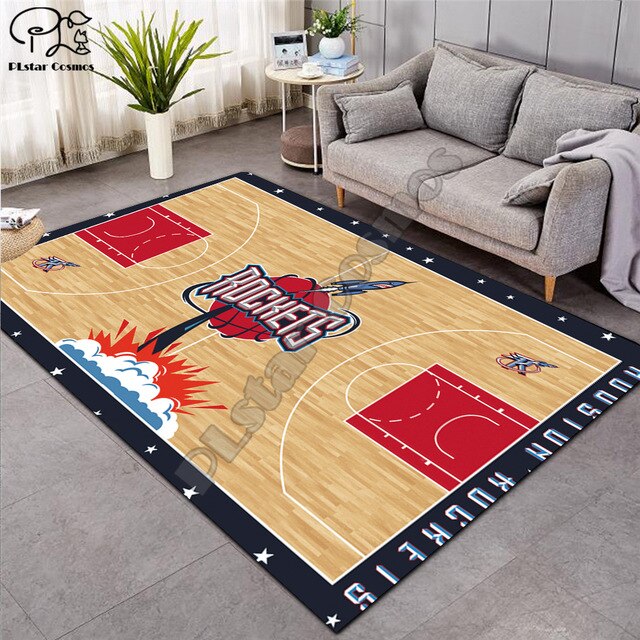 Carpet 3D Basketball Larger Mat Flannel Velvet Memory soft Rug Play Game Mats Baby Craming Bed Area Rugs Parlor Decor 015