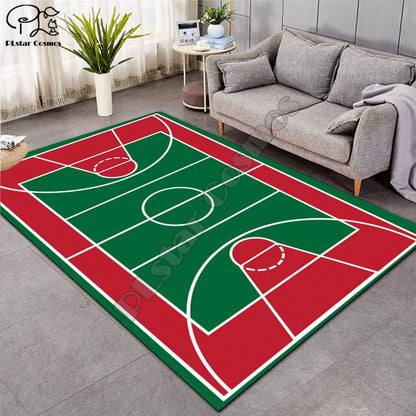 Carpet 3D Basketball Larger Mat Flannel Velvet Memory soft Rug Play Game Mats Baby Craming Bed Area Rugs Parlor Decor 015