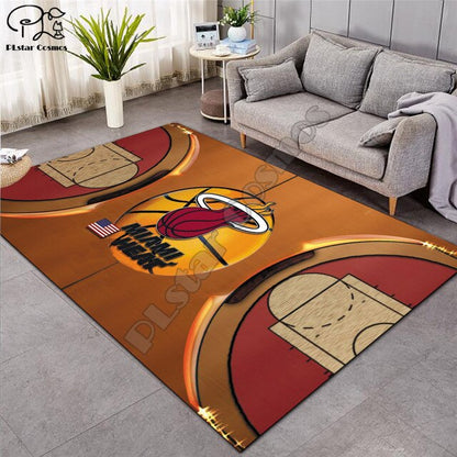 Carpet 3D Basketball Larger Mat Flannel Velvet Memory soft Rug Play Game Mats Baby Craming Bed Area Rugs Parlor Decor 015