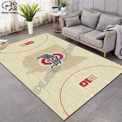 Carpet 3D Basketball Larger Mat Flannel Velvet Memory soft Rug Play Game Mats Baby Craming Bed Area Rugs Parlor Decor 015