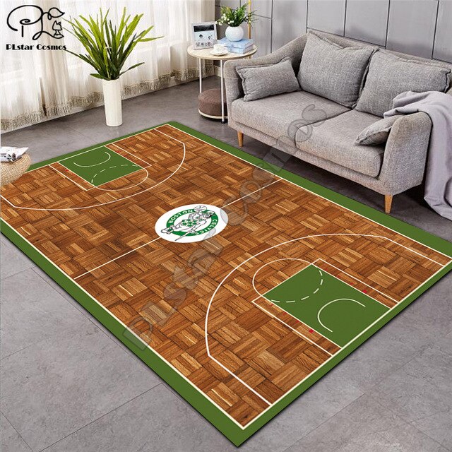 Carpet 3D Basketball Larger Mat Flannel Velvet Memory soft Rug Play Game Mats Baby Craming Bed Area Rugs Parlor Decor 015