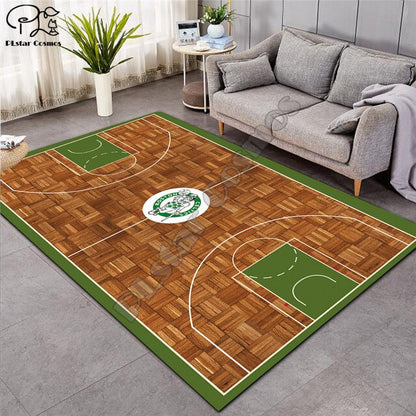 Carpet 3D Basketball Larger Mat Flannel Velvet Memory soft Rug Play Game Mats Baby Craming Bed Area Rugs Parlor Decor 015