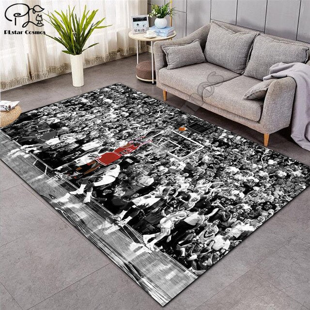 Carpet 3D Basketball Larger Mat Flannel Velvet Memory soft Rug Play Game Mats Baby Craming Bed Area Rugs Parlor Decor 015