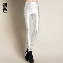 Load image into Gallery viewer, Women PU Leather Elastic Stretch Faux Tights Leggings
