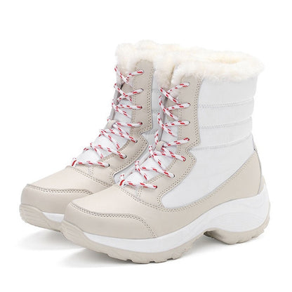 Women’s Waterproof Boots With Thick Fur