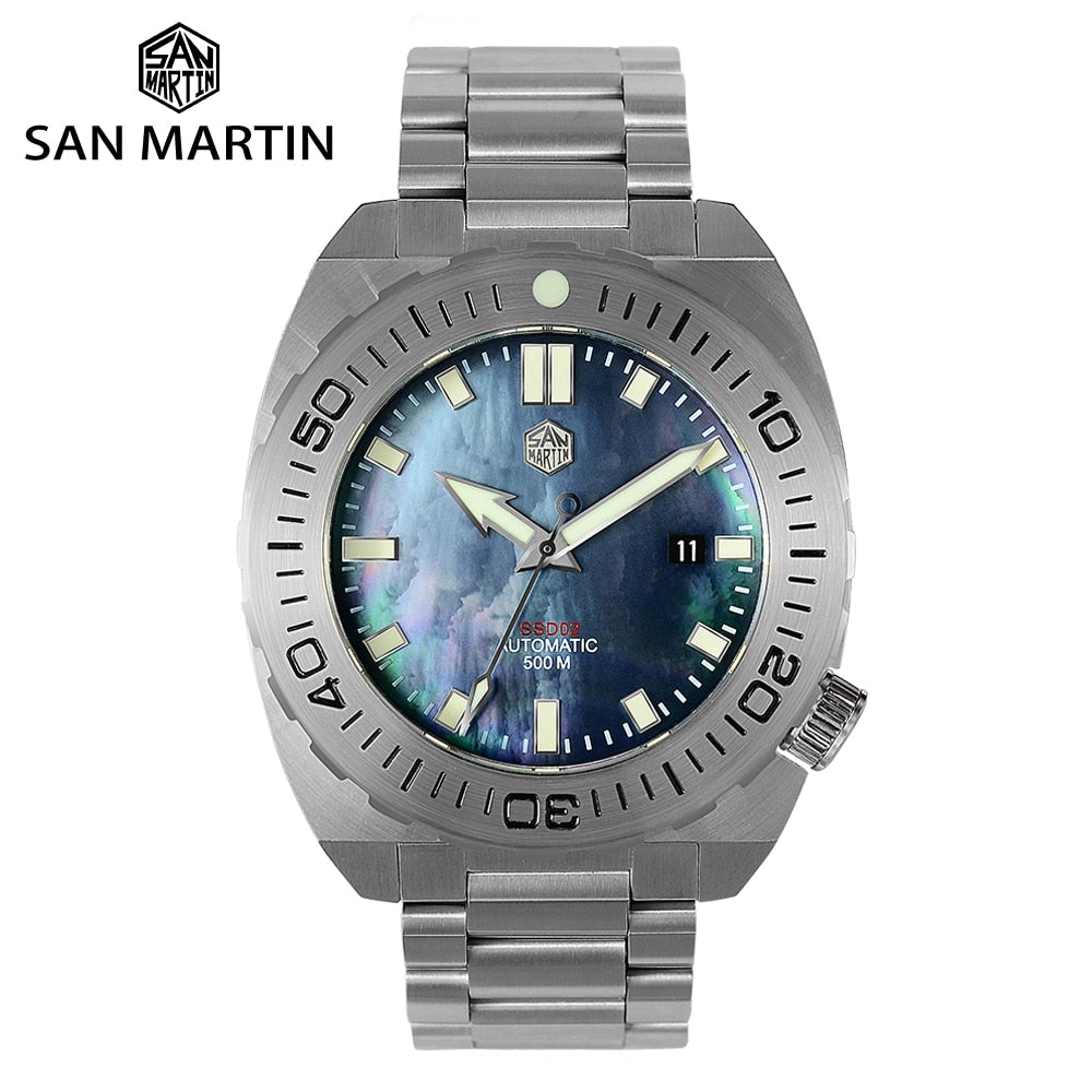San Martin Diver Watch Men Mechanical Watches Automatic Sapphire Waterproof 500m Luminous Stainless Steel Limited Edition
