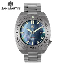 Charger l&#39;image dans la galerie, San Martin Diver Watch Men Mechanical Watches Automatic Sapphire Waterproof 500m Luminous Stainless Steel Limited Edition
