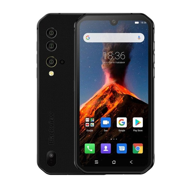 Blackview BV9900 Helio P90 Octa Core 8GB+256GB IP68 Rugged Mobile Phone Android 9.0 48MP Quad Rear Camera NFC Smartphone