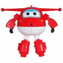 Cargar imagen en el visor de la galería, Big!!!15cm ABS Super Wings Deformation Airplane Robot Action Figures Super Wing Transformation toys for children gift Brinquedos
